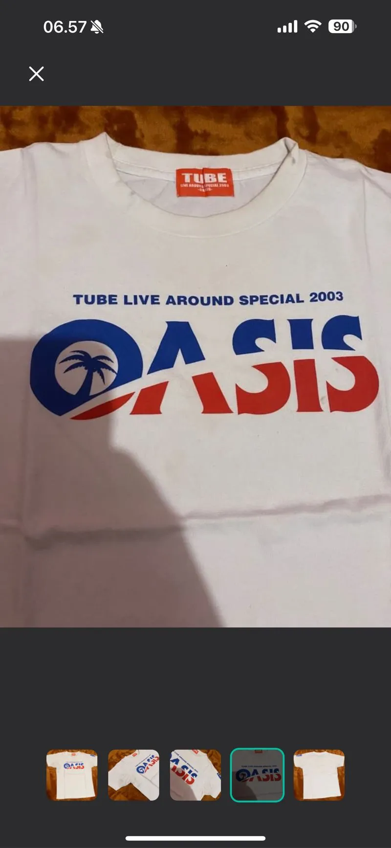 Band Oasis Tube live around special 2003 t shirt photo 1