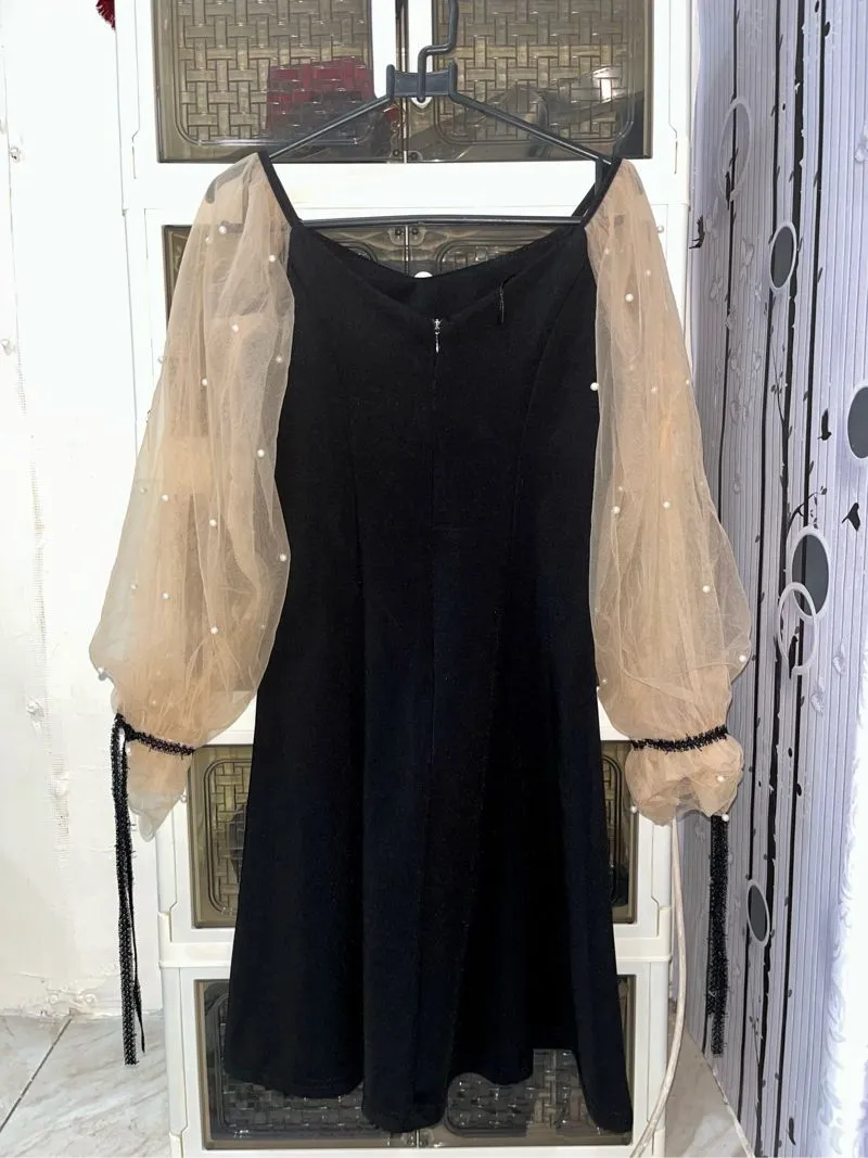 Japanese brand Fairy Midi dress Wanita black photo 1