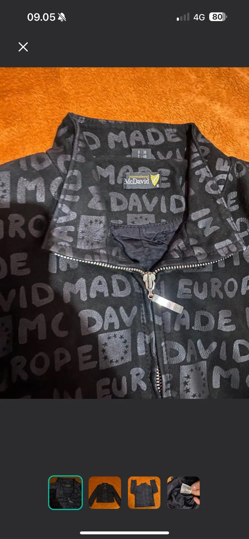 Vintage Mc David Full Print Light Jacket photo 1