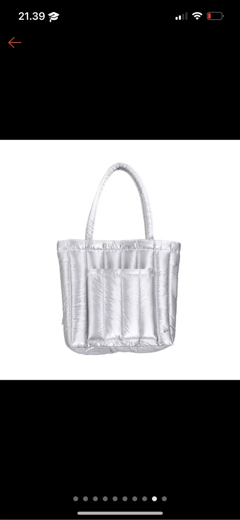 Casual Tote bag Wanita silver photo 1