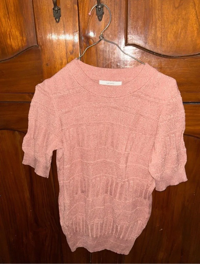 Baju Lengan Pendek Pink photo 1