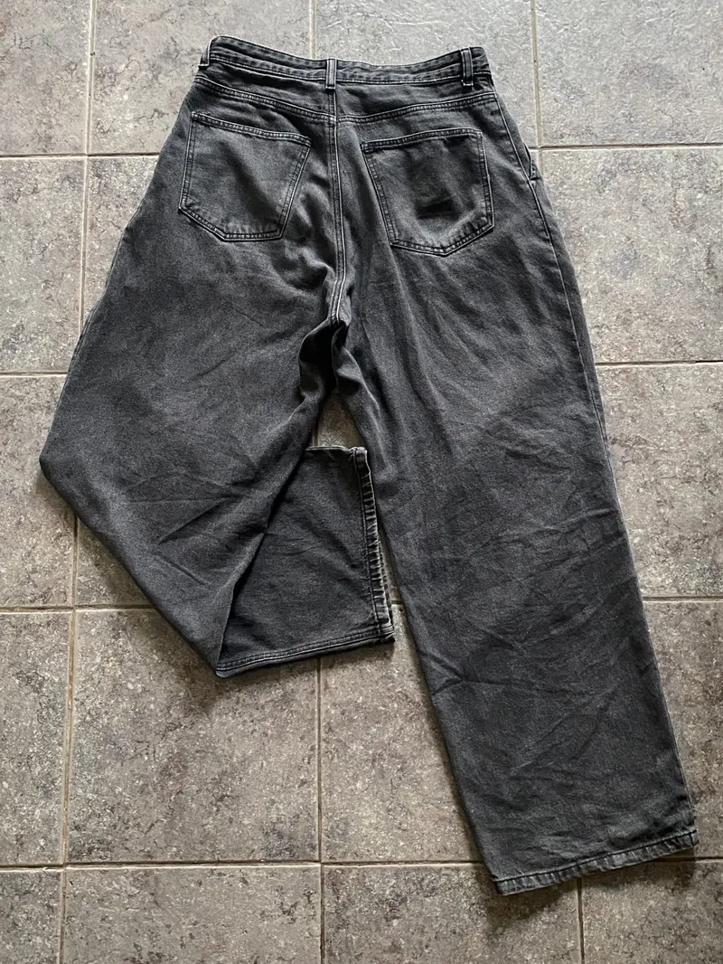 Y2K Skater Casual pants Pria black gray photo 1
