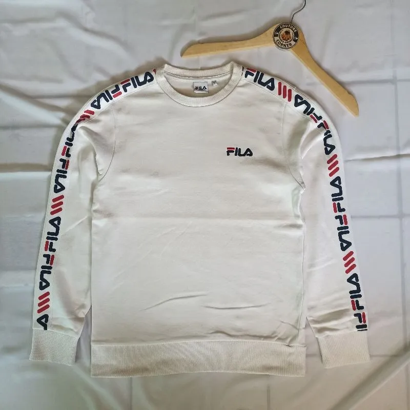 Fila Casual Sweater Pria white photo 1
