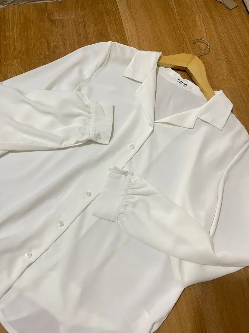 Casual Blouse Wanita white photo 1