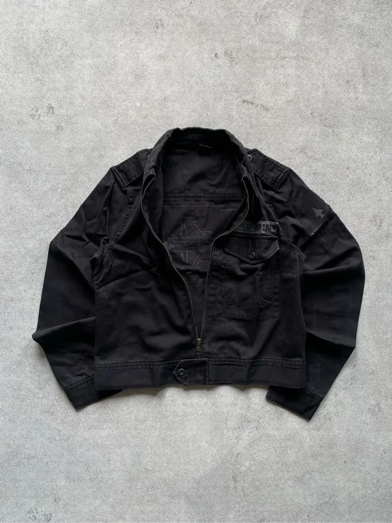 Japanese brand Vintage Streetwear Harrington jacket Pria black photo 1