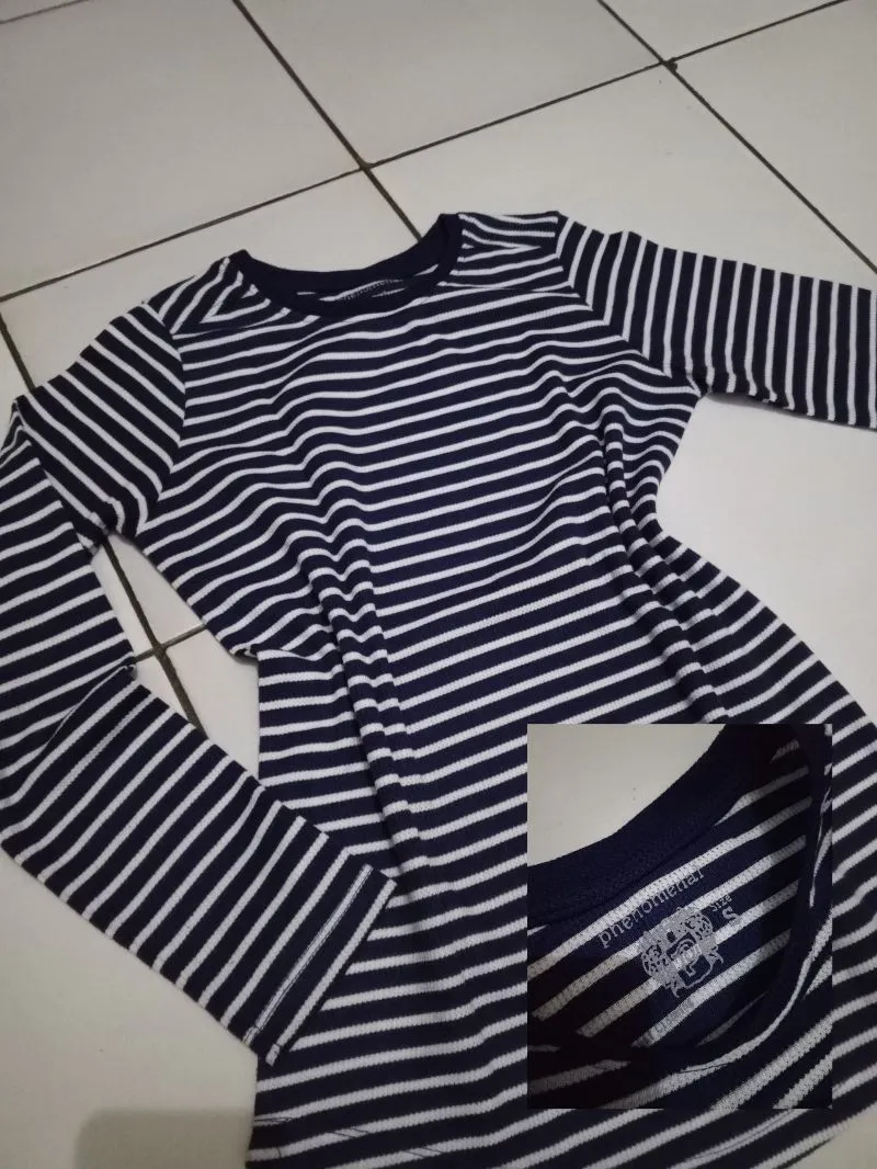 Phenomenon Casual Shirt dress Wanita white black photo 1