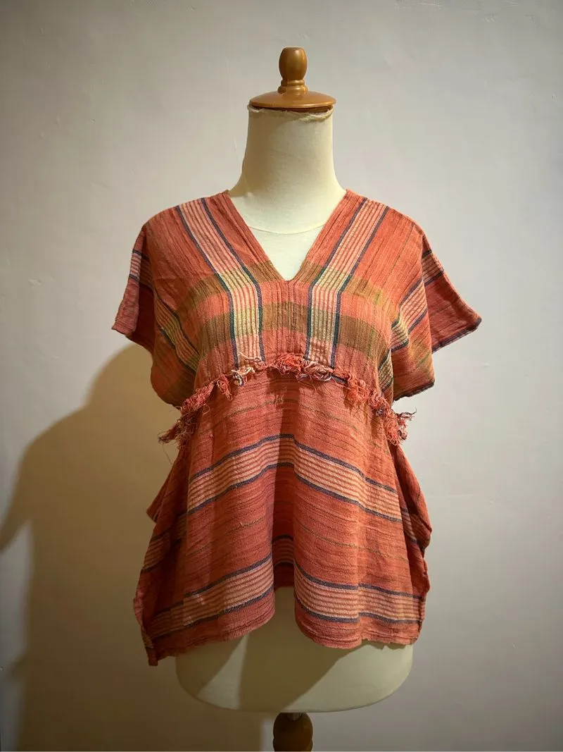 ♡ ORANGE V-NECK SUPER CUTE TOP ♡ photo 1