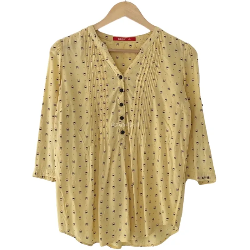 Minimalist Casual Blouse Wanita yellow photo 1