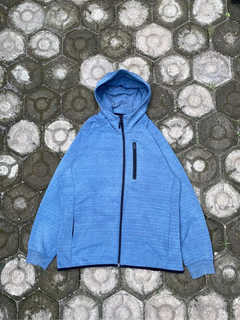 Uniqlo Gorpcore Casual Hoody Pria blue photo 1
