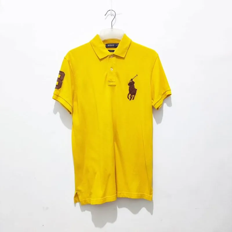 Polo Ralph Lauren Sportswear Casual Polo shirt Pria yellow photo 1
