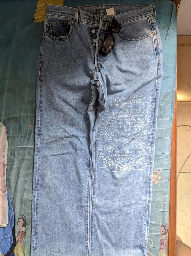 Levi's Vintage Y2K Jeans Pria white blue photo 1
