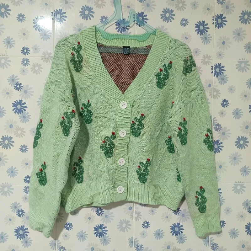 Shein Casual Cardigan Wanita multicolor photo 1