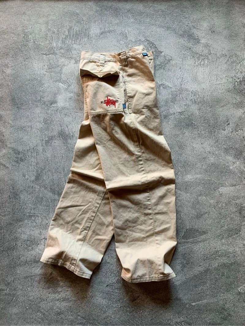 VINTAGE STUSSY CHINOS BAGGY PANST photo 1