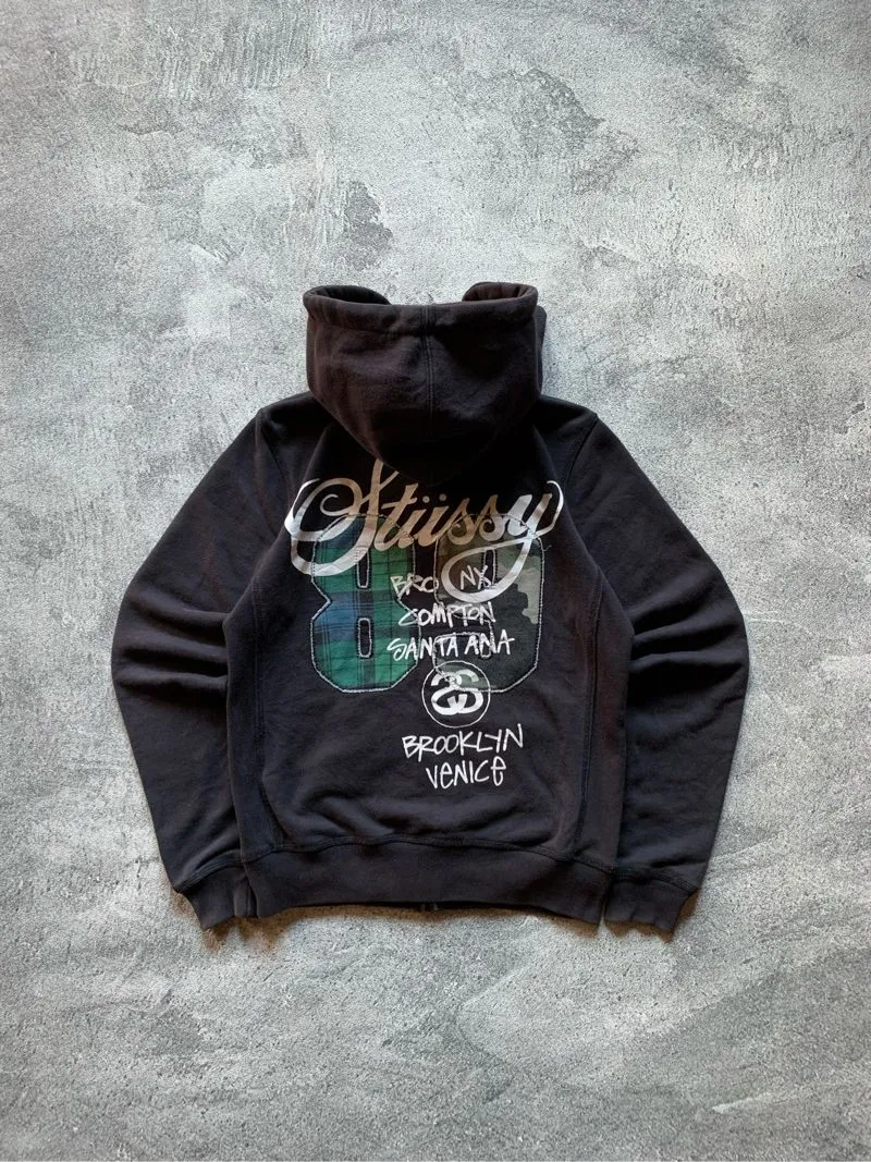 80s STUSSY JAPAN WORLD TOUR HOODIE ZIPPER photo 1