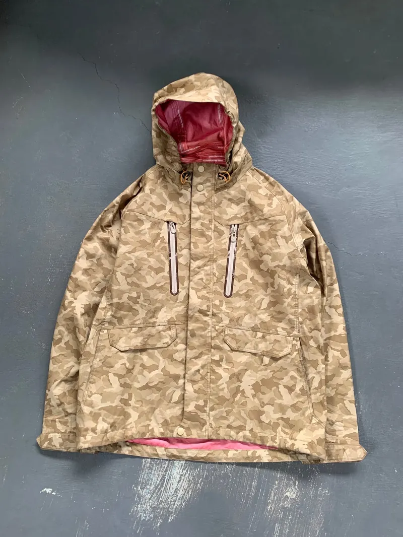 Streetwear Gorpcore Track jacket Pria tan photo 1