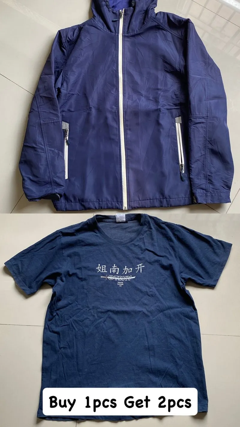 Streetwear T-shirt Pria navy photo 1