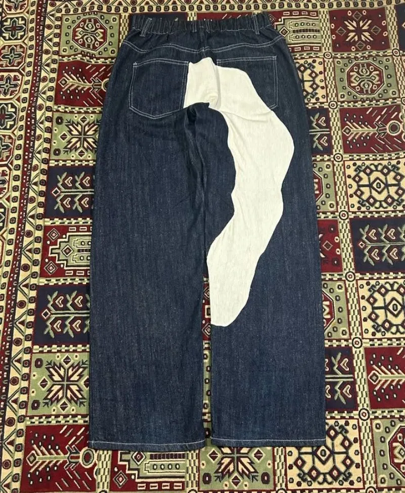 Casual Jeans Pria white navy photo 1