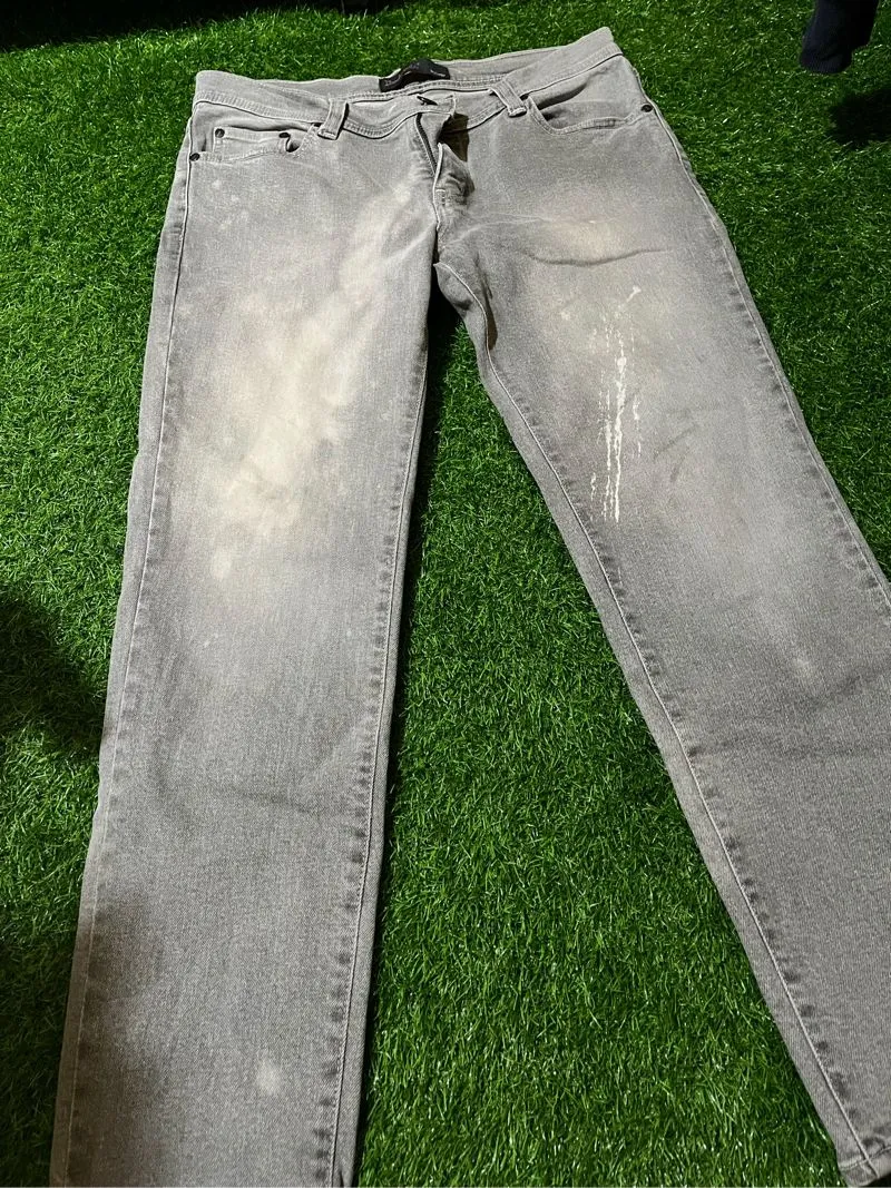 BodyTalk Distressed Faded Grey Jeans  photo 1