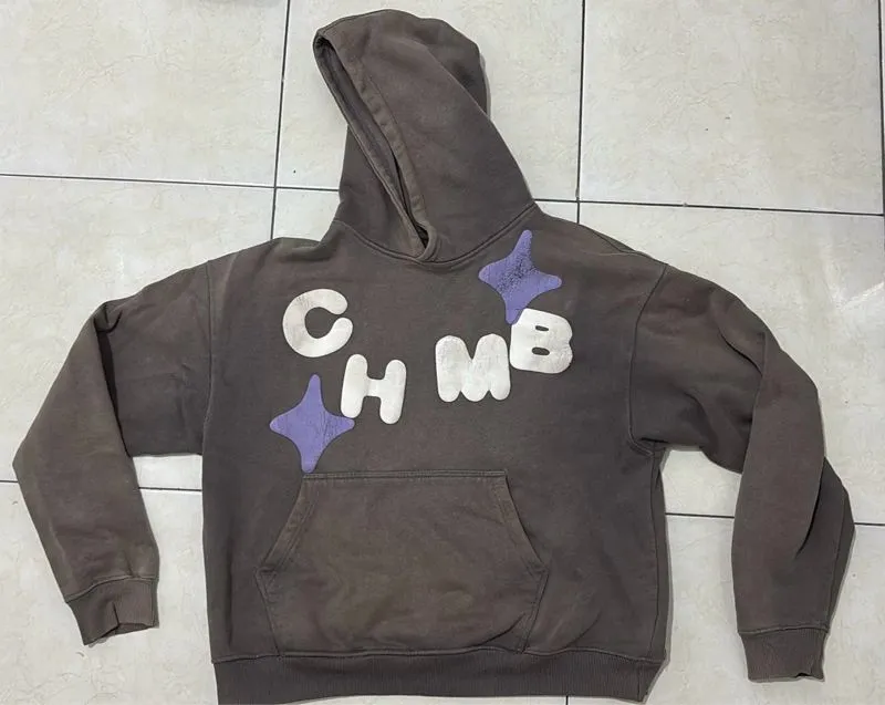 Hoodie Boxy Chambre De La Vein Shooting Love Grey photo 1