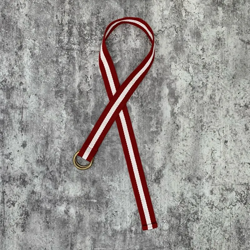 Belt canvas red white Y2K photo 1