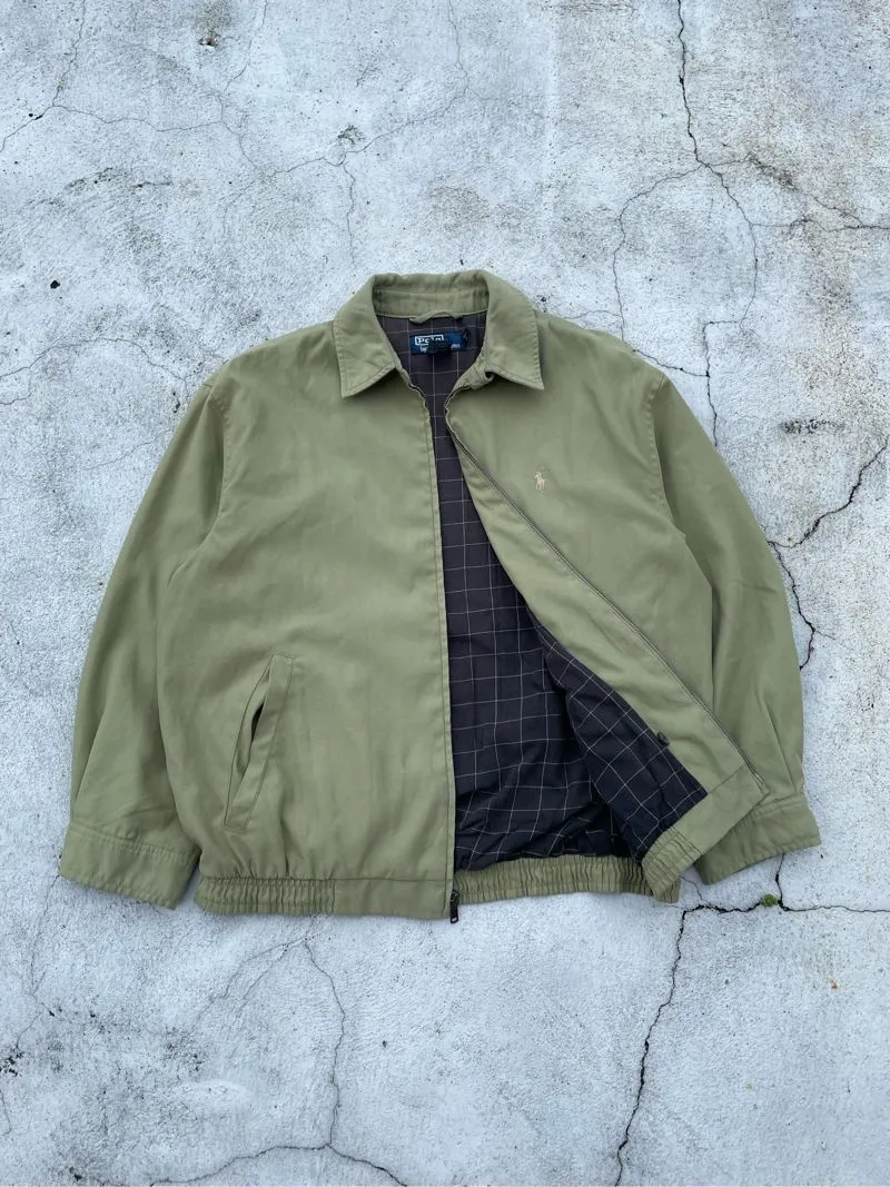 Vintage Harrington Matcha Polo Ralph Lauren Work Jacket Preloved