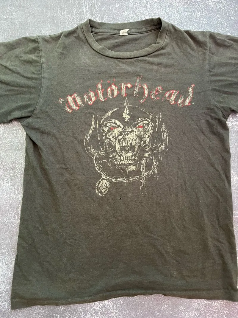 Grunge Biker T-shirt Pria black gray photo 1