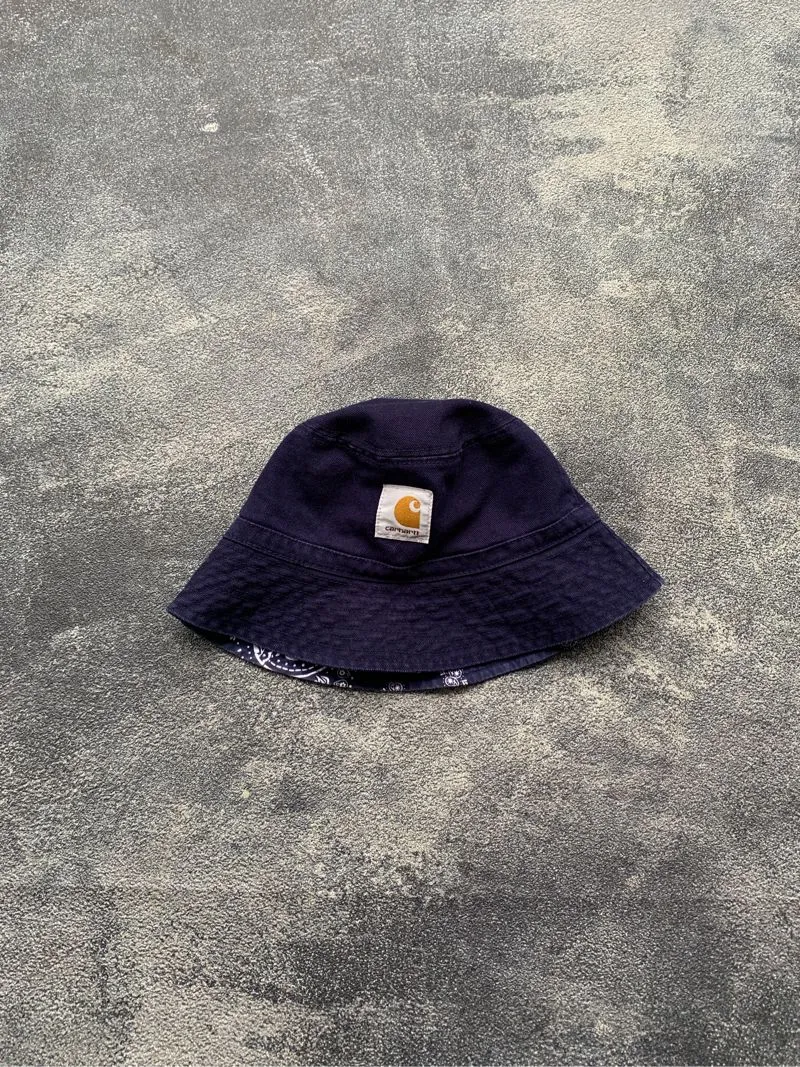 帽子 carhartt wip BANDANA BUCKET HAT NAVY Carhartt Wip Northfield Bucket Hat Carhartt Wip Bandana Reversible