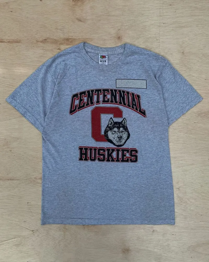 Fruit of the Loom Streetwear Casual T-shirt Pria gray photo 1