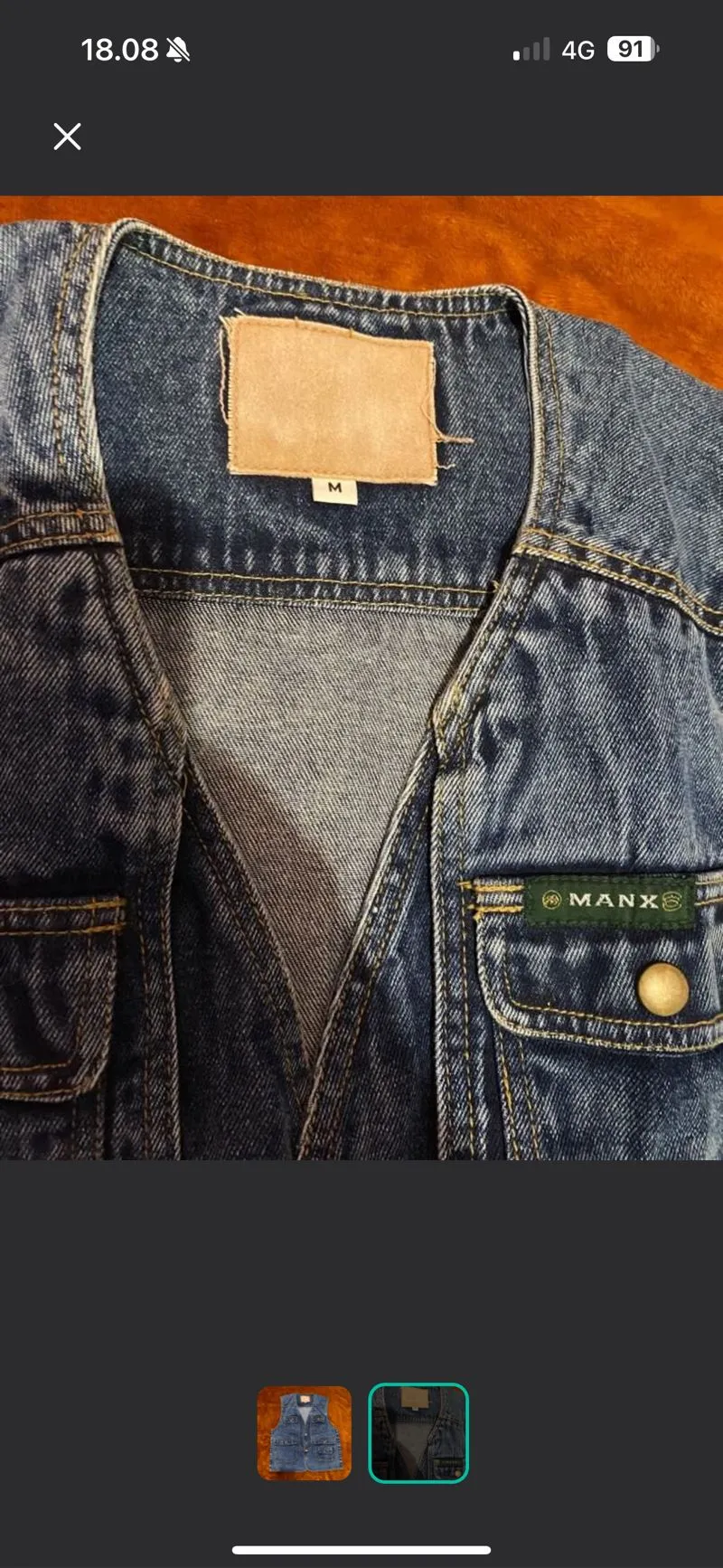 Manx Jeans Trucker Vest Jacket photo 1