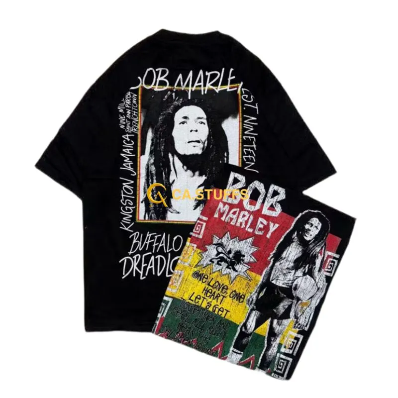 Kaos Band Merch Pull Bear Bob Marley (Unisex) Preloved