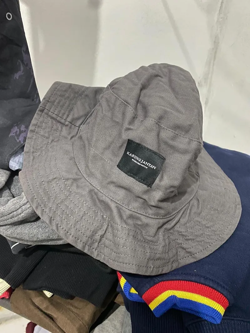 Vintage Casual Hat Pria black gray photo 1