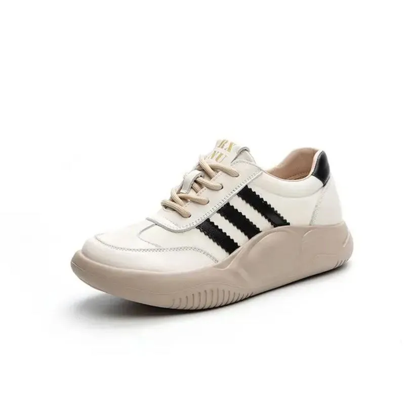 Lovely Shoes Minimalist Casual Sneakers Wanita black photo 1
