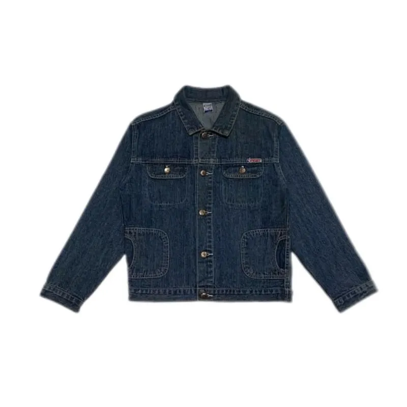 Y2K Denim jacket Wanita navy photo 1