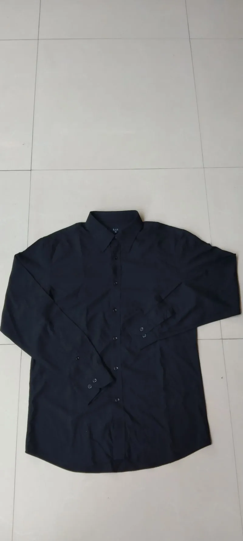 Kemeja panjang hitam polos photo 1