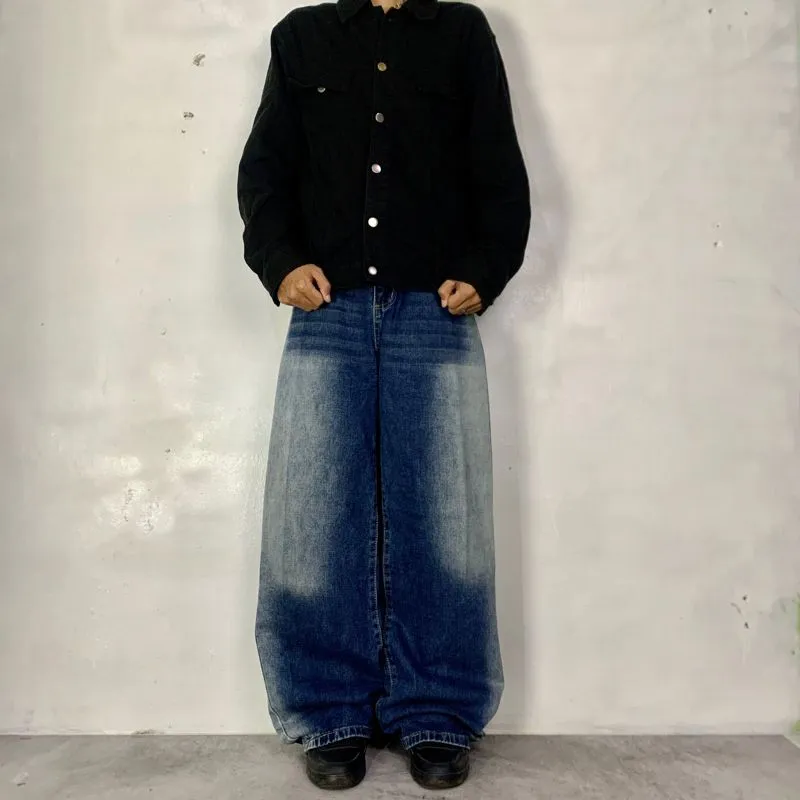 baggy jeans blue washed photo 1