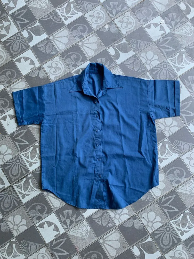 kemeja blue electric  photo 1