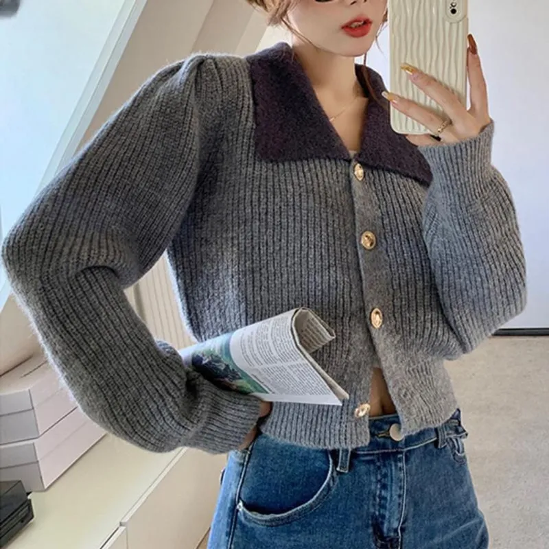 Luxury Casual Cardigan Wanita gray photo 1