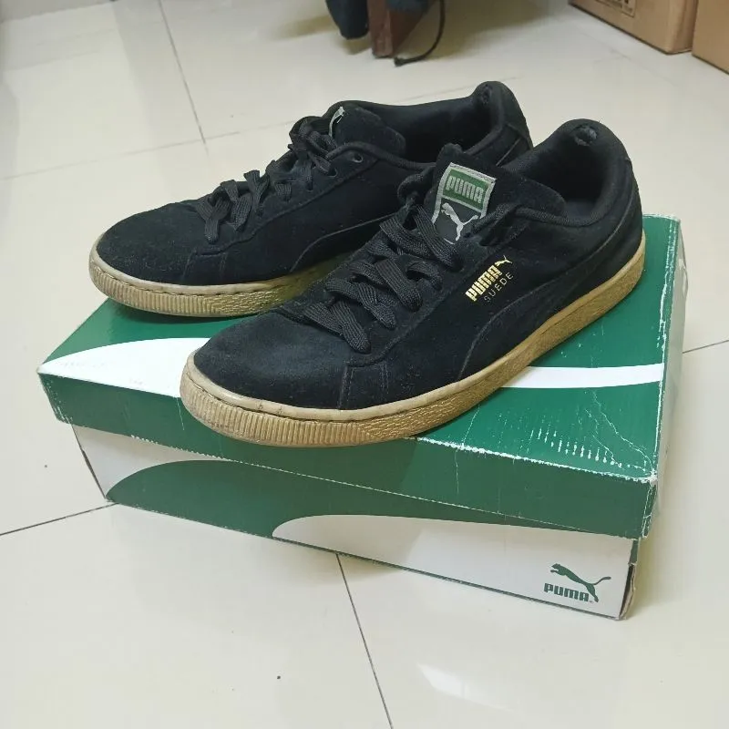 Puma Suede Black Original Size 44 photo 1
