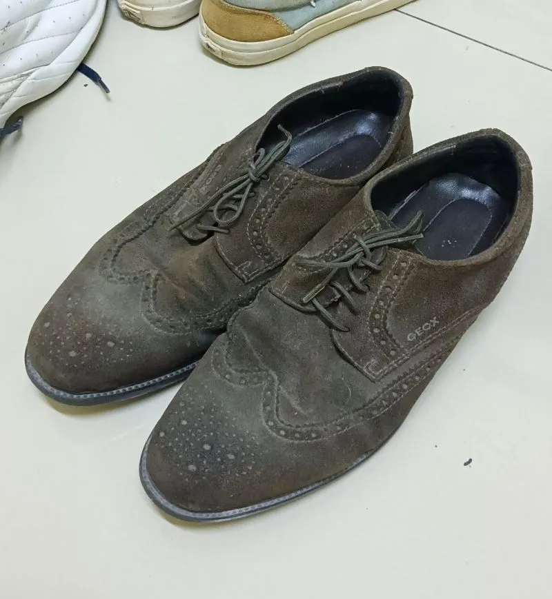 Geox Brown Suede Pantofel Vintage Size 40 photo 1