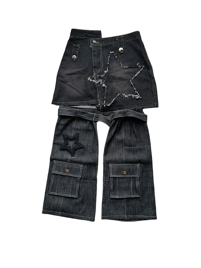 Y2K Mini skirt Wanita black photo 1