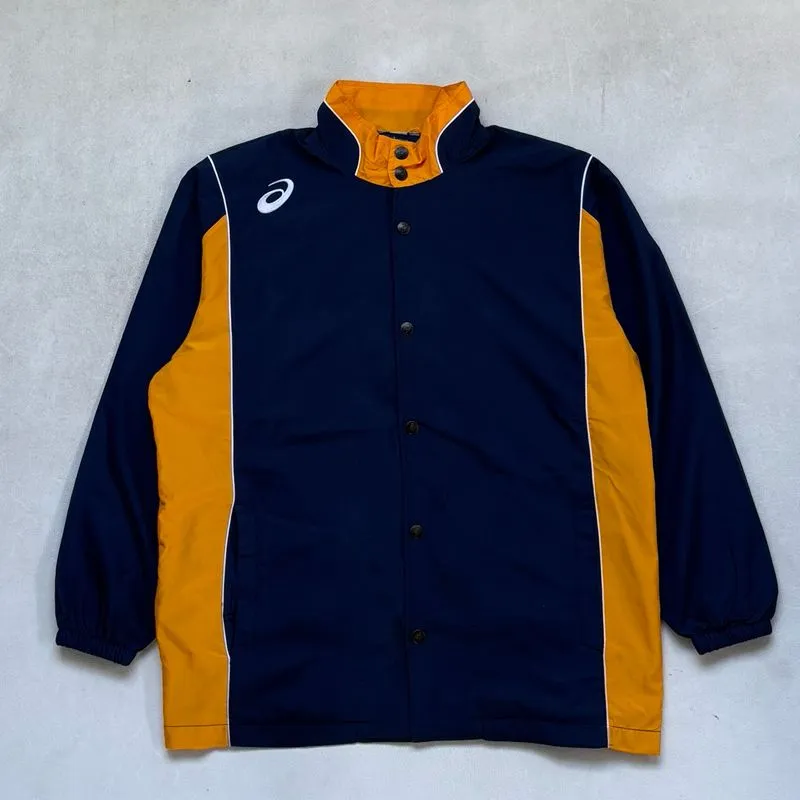 Asics Casual Track jacket Pria yellow navy photo 1