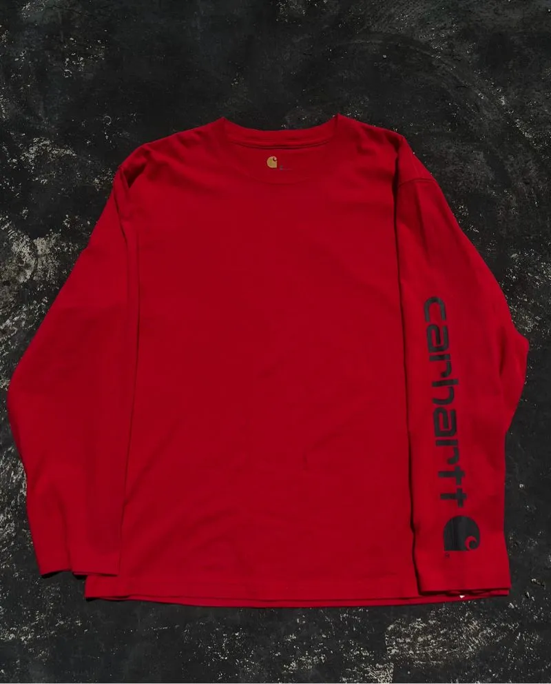 Longsleve Carhatt Spelout Red photo 1