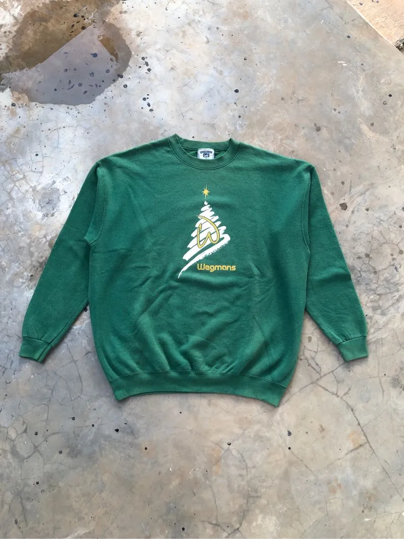 Vintage 90s Heavyweight Lee Sweater Crewneck Green USA photo 1