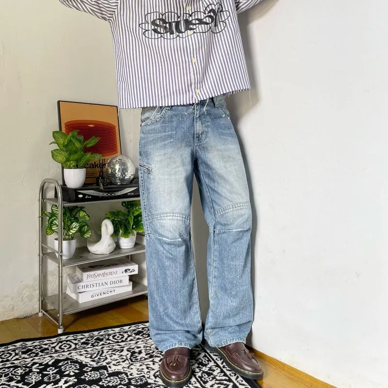 Baggy jeans bluewashed y2k loose fit‼️ photo 1