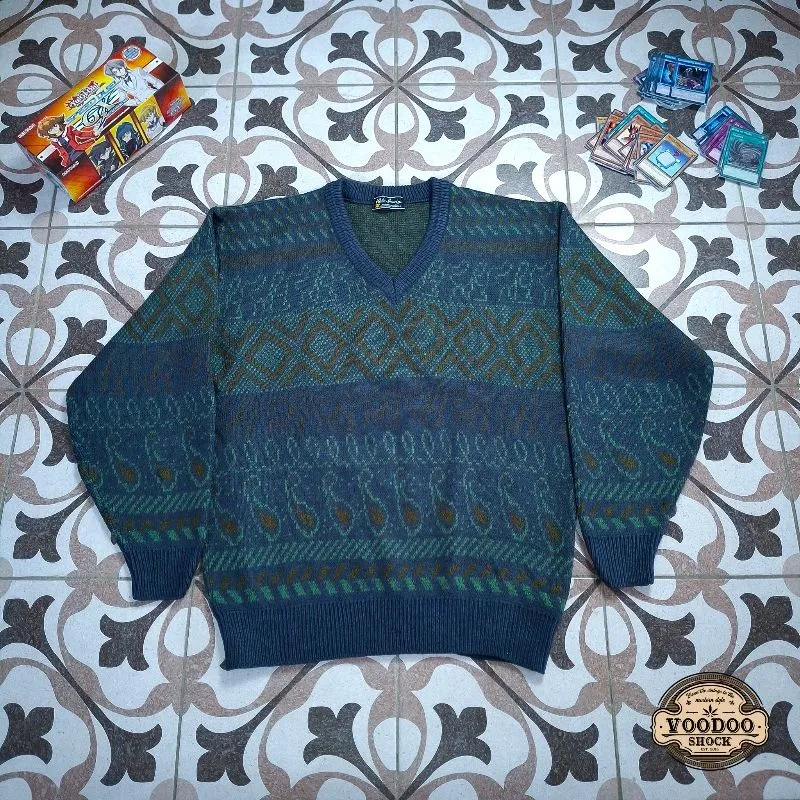 VOODOO [SALE] - S63 - Vintage 90s Classic Fair Isle Pattern photo 1