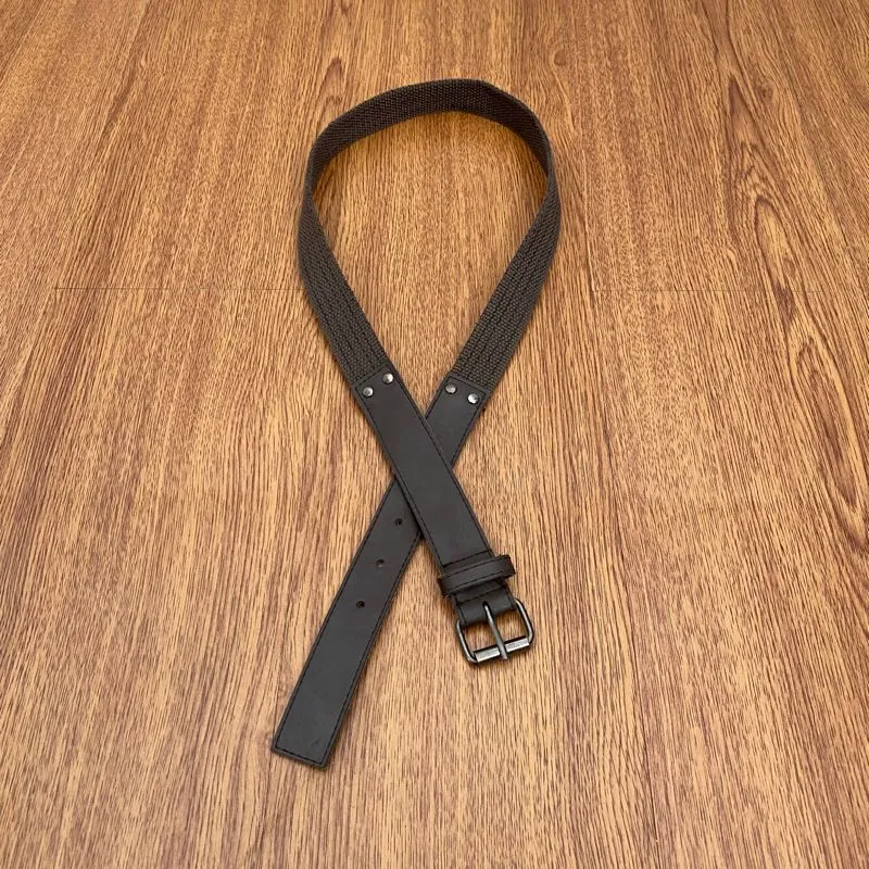 Canvas x Leather belt  photo 1