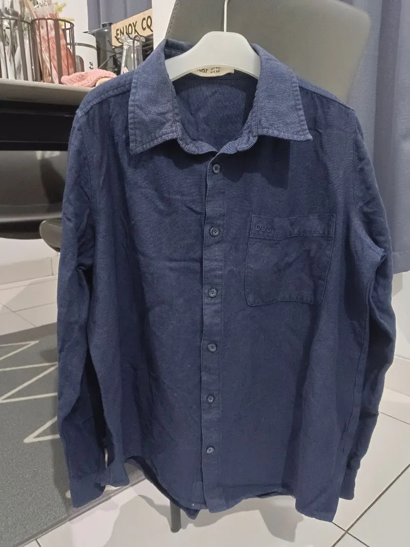 Dust Kemeja Pria Navy photo 1