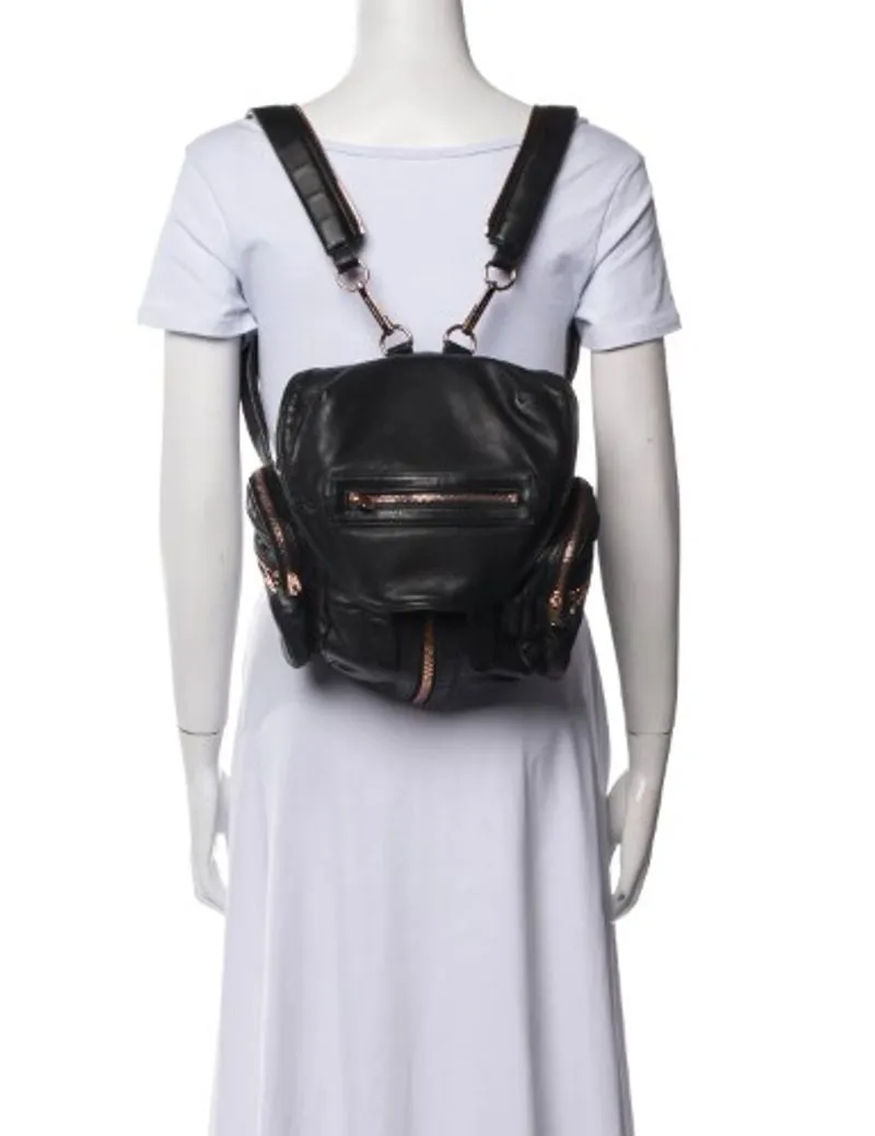 Alexander Wang Biker Futurist Backpack Wanita black photo 1