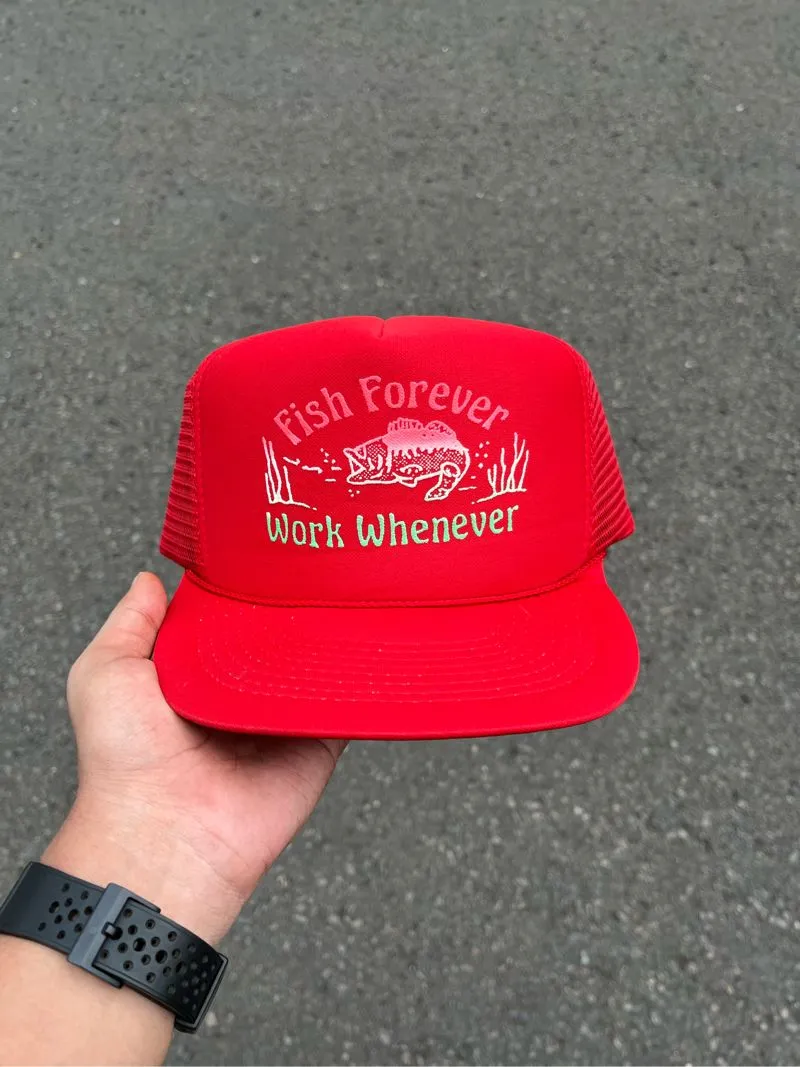 Vintage Streetwear Hat Pria red photo 1