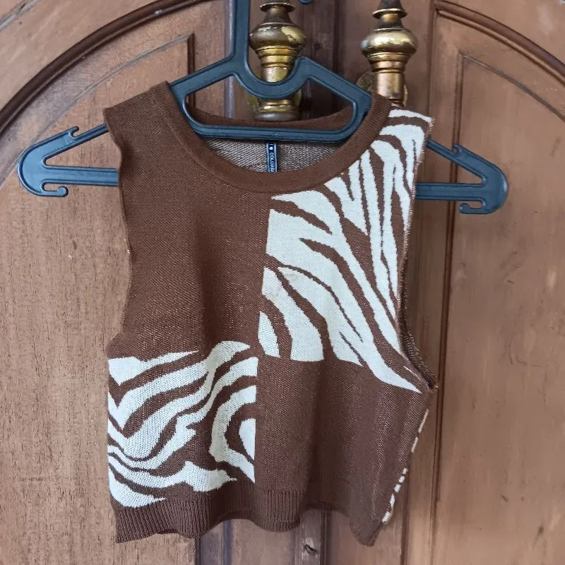 colorbox knit brown tanktop photo 1